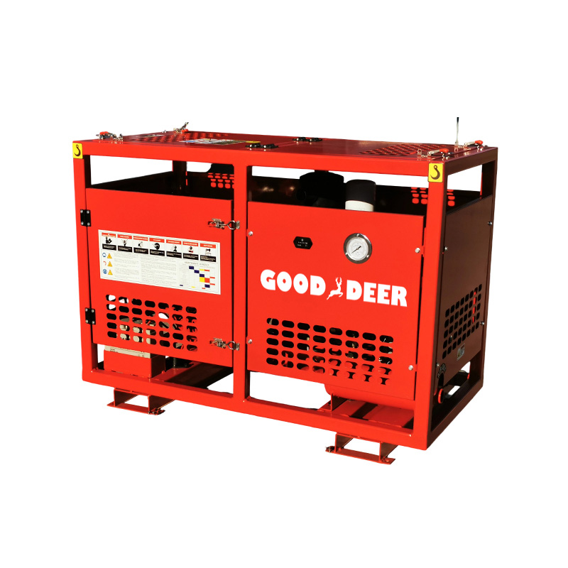 Compressor de ar de parafuso rotativo movido a gasolina